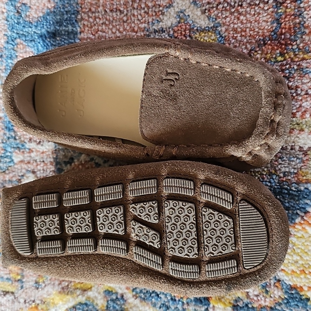 Janie and Jack Brown Moccasin Shoes New Without Box.